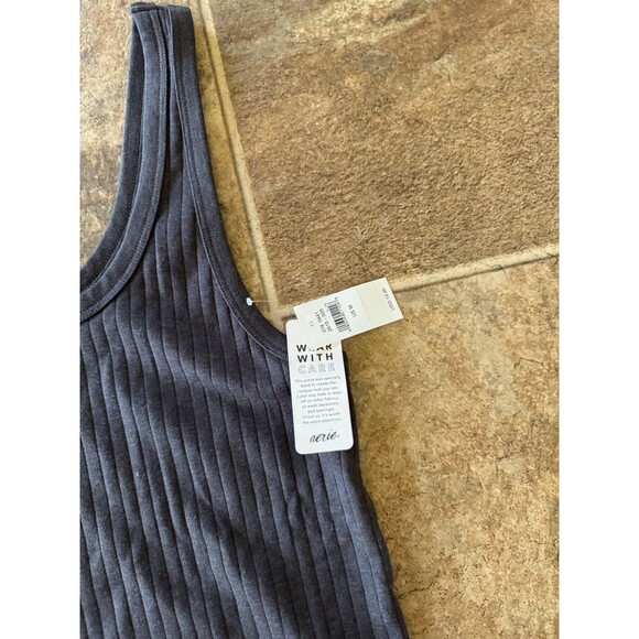 Aerie Find Happy Everywhere Ribbed Tank Top Gray
Size Medium - Picture 5 of 7